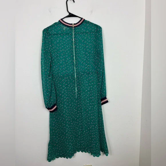 Ted Baker Sibella Green Floral Sheer Dress Sz 0 - Picture 12 of 14